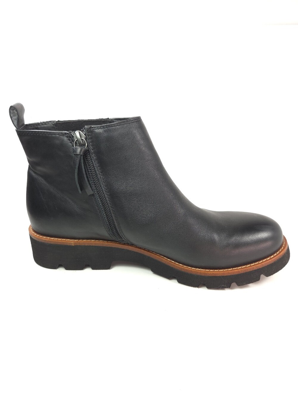 Söfft Paige Black Waterproof Leather Chelsea Boot w/ Lug Sole Sz 8.5 - Picture 4 of 16